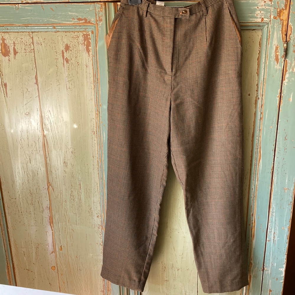 Pendleton wool plaid trousers
